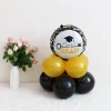 10PCS Graduation Party Decoration Cartoon Black Golden Aluminum Film Latex Balloons Celebration Supplies