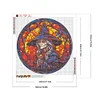 (50*50cm)Stained Glass Halloween - Full Round Drill Diamond Painting