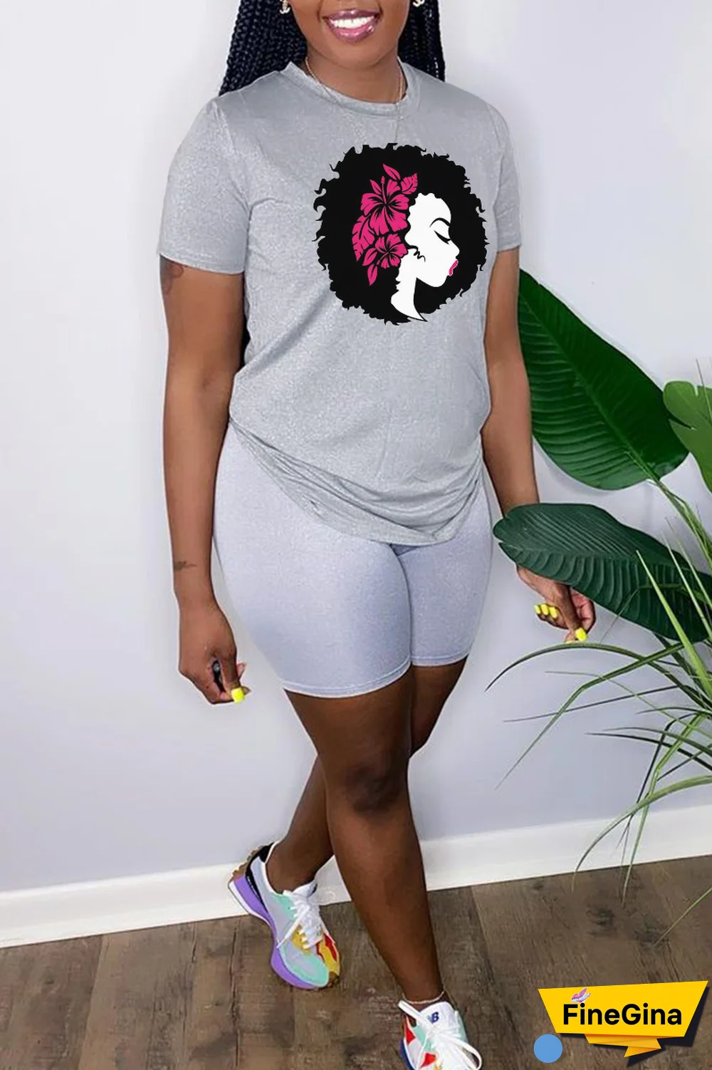 Black Casual Vintage Print Patchwork O Neck T-Shirts