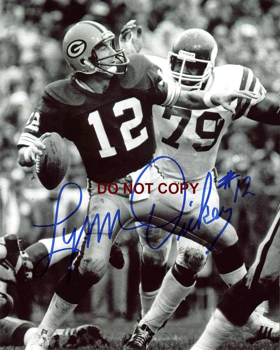 Lynn Dickey - Autographed Signed 8x10 Photo Poster painting (Green Bay Packers) Reprint