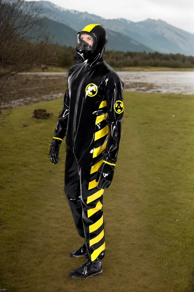 Men Latex Catsuits 'Zombie' Apocalypse Costume