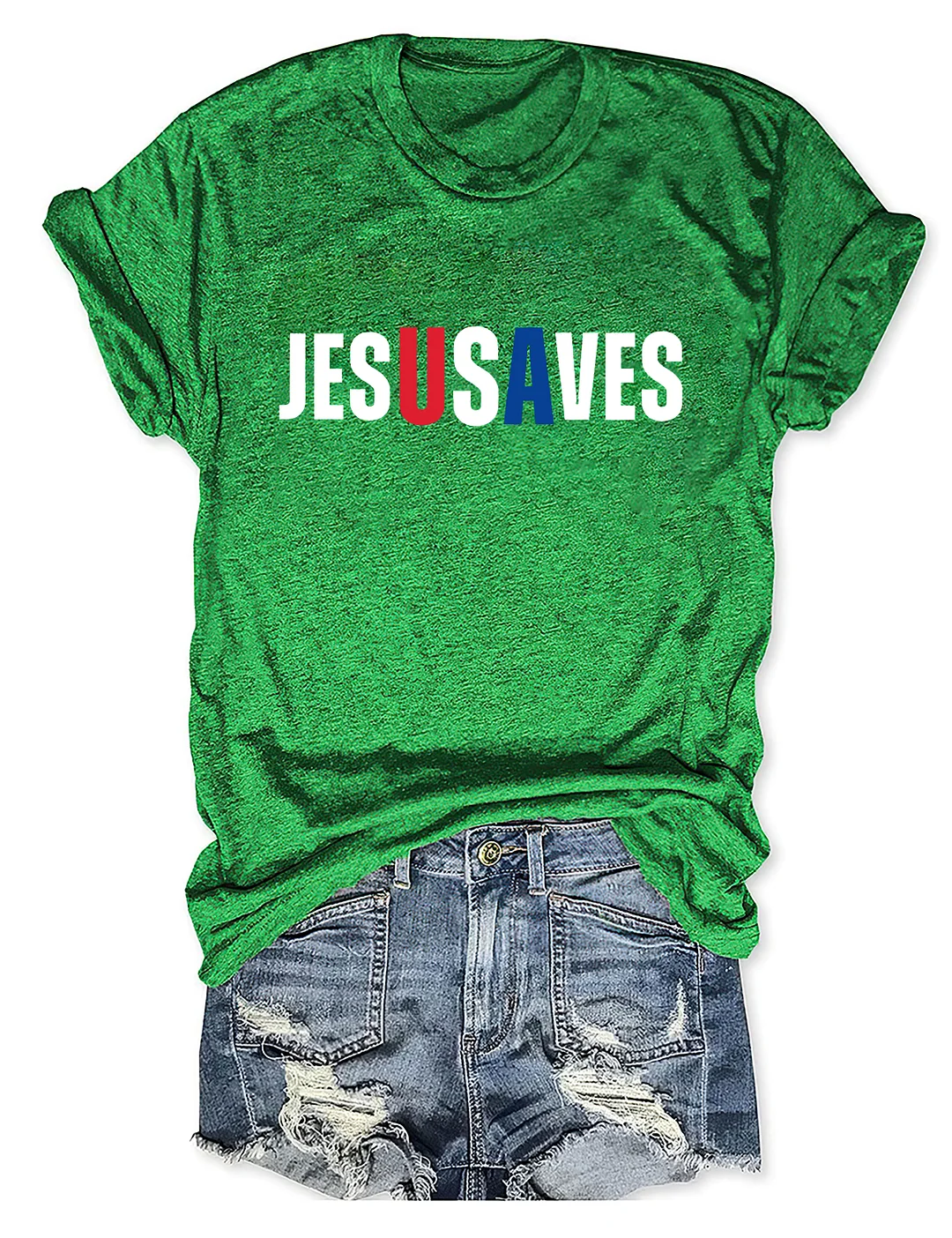 Jesus Saves USA T-shirt