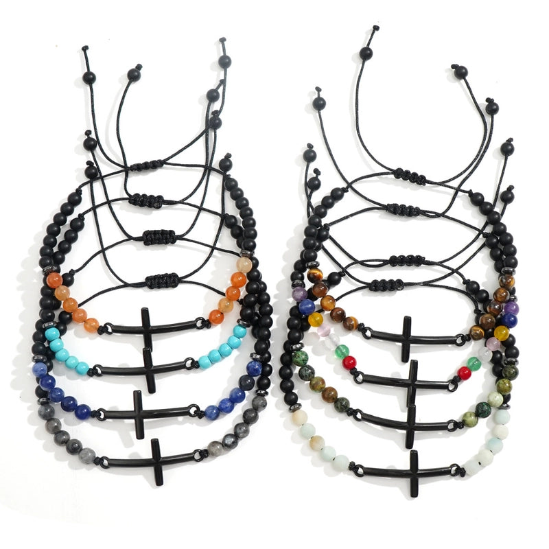 Bohemian Geometric Semi-precious Stone Beaded Handmade Unisex Bracelets