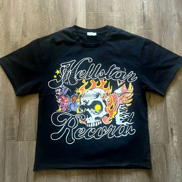 Hellstar Records Vintage Cotton Short Sleeve T-Shirt