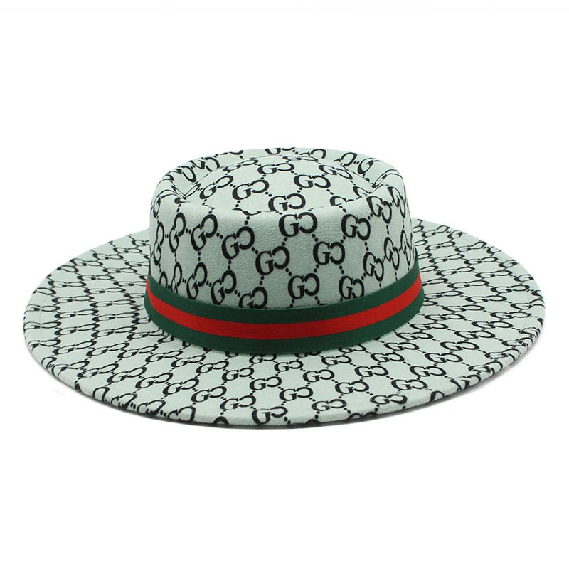 Clarence Reversible Colorblock Wool Jazz Hat-Green
