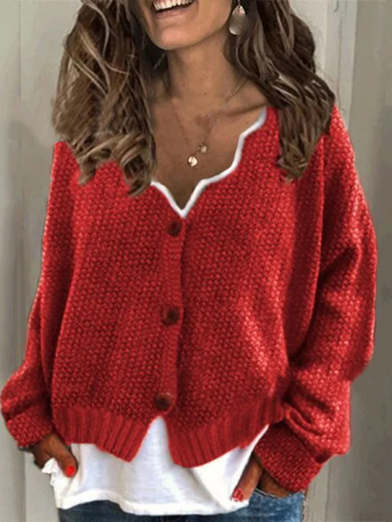 Retro Casual Clash Sweater Short Jacket