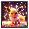 Pokémon Eevee-11CT Stamped Cross Stitch 40*40cm/15.75*15.75in