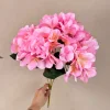 Artificial 5 Stems Silk Hydrangea Flower Bunch