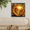 Diamond Painting -DIY Round Drill Heart-Shaped Beach Scene(40x40cm)