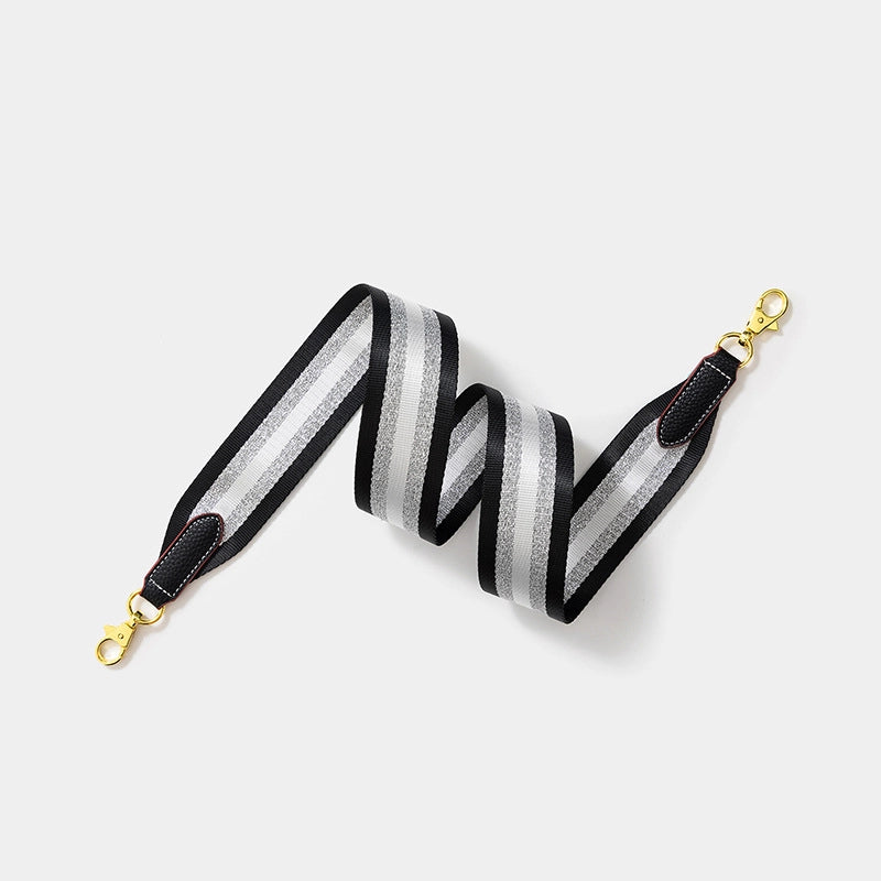 Cowhide Leather Wax Line Stripe Bag Strap