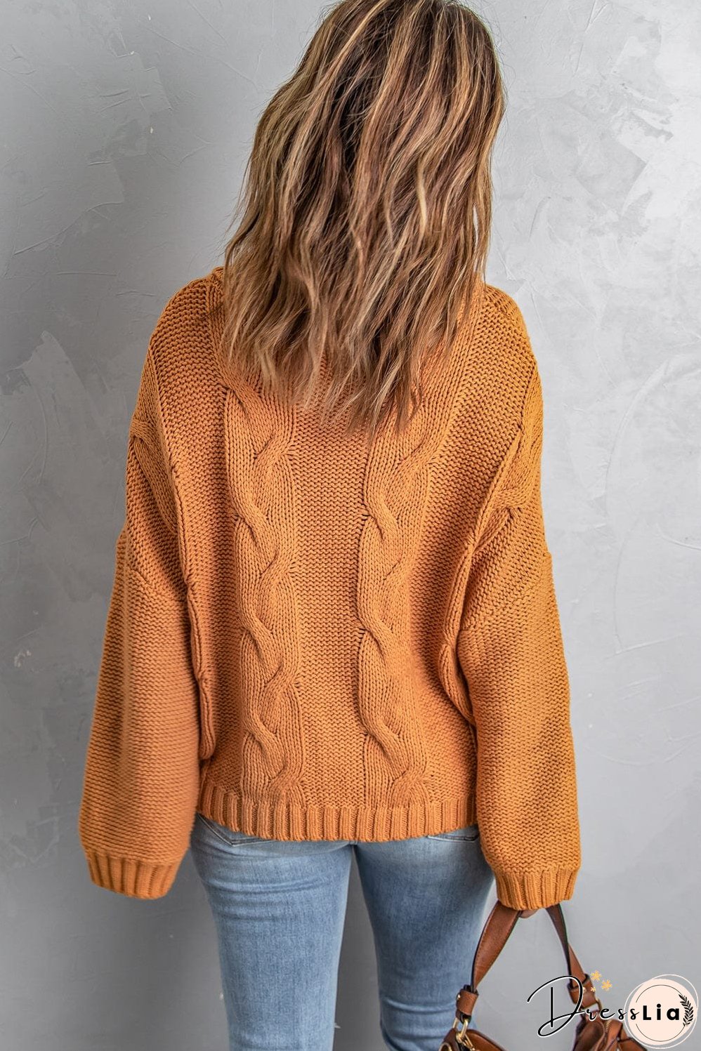 Knitted Turtleneck Pullover Sweater