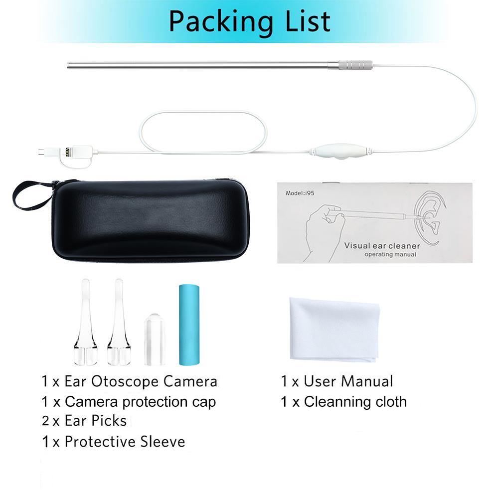 

Ear Cleaning Endoscope Snake Visual Earpick USB Inspection Borescope(1.3MP)-207588.02, 501 Original