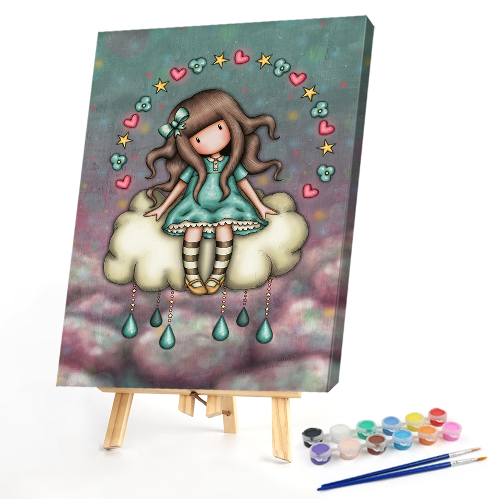 

40*50CM - Paint By Numbers - Little Girl, 501 Original