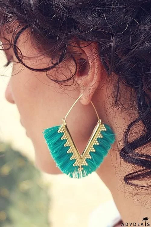 Tassels V Earring