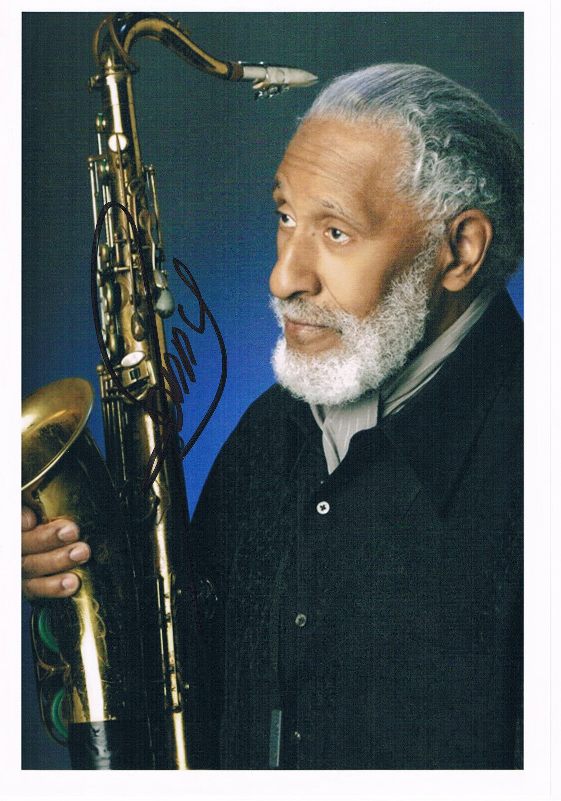 Sonny Rollins genuine autograph 8x12