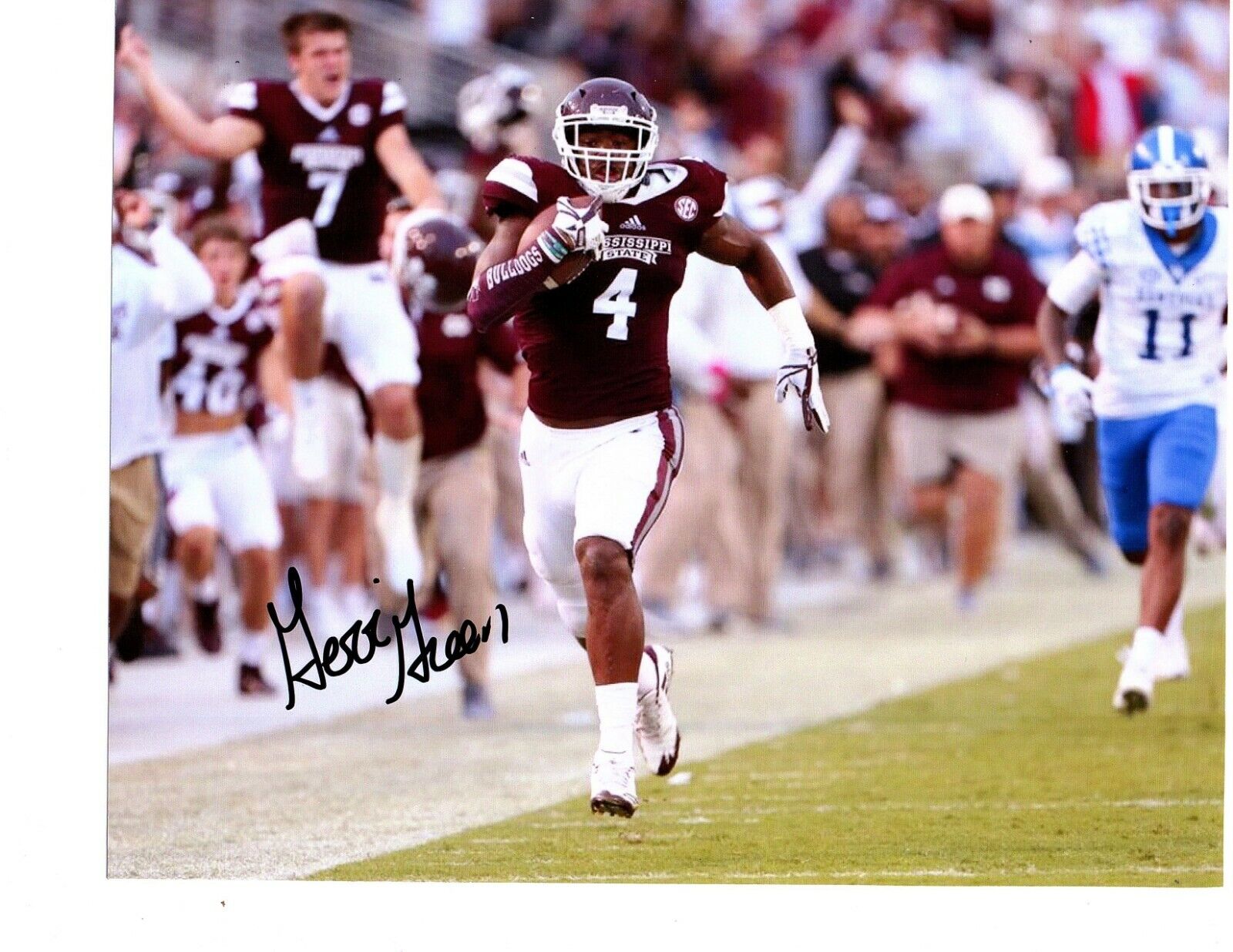 Gerri Green Mississippi State signed autographed 8x10 football Photo Poster painting Bulldog b