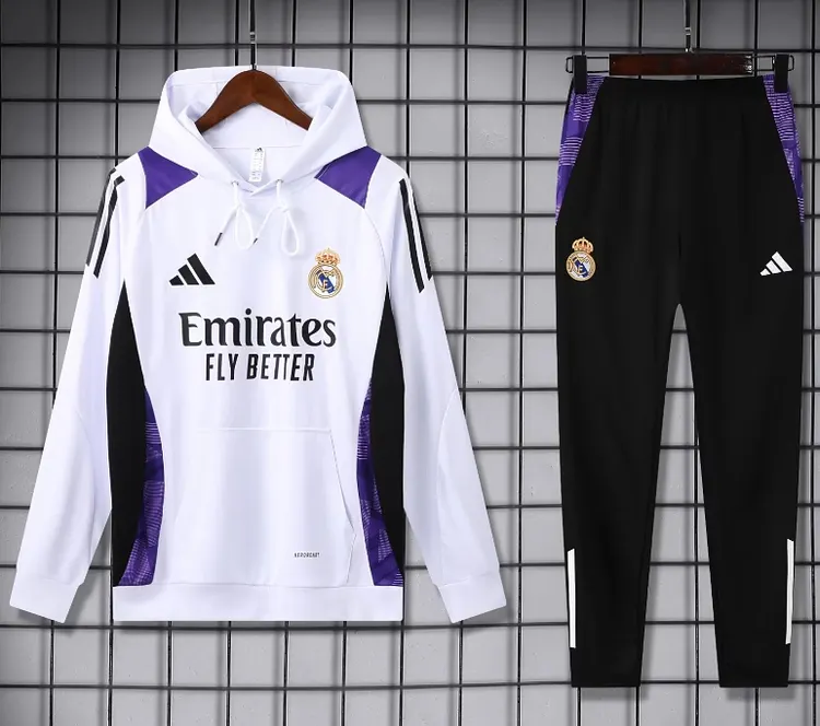 24-25 season Real Madrid training hooded jersey
