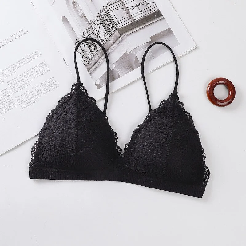 Billionm Thin Lace Women's Bra Wireless Push Up Women's Underwear Sexy Backless Female Bralette Summer New