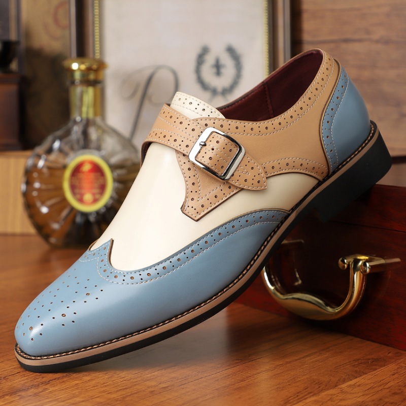 Arkget Shoes | Men's Leather Brogue Oxford Shoes Vintage Dress Shoes