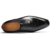 Handmade Men Black Captoe Leather Dress Shoes Business