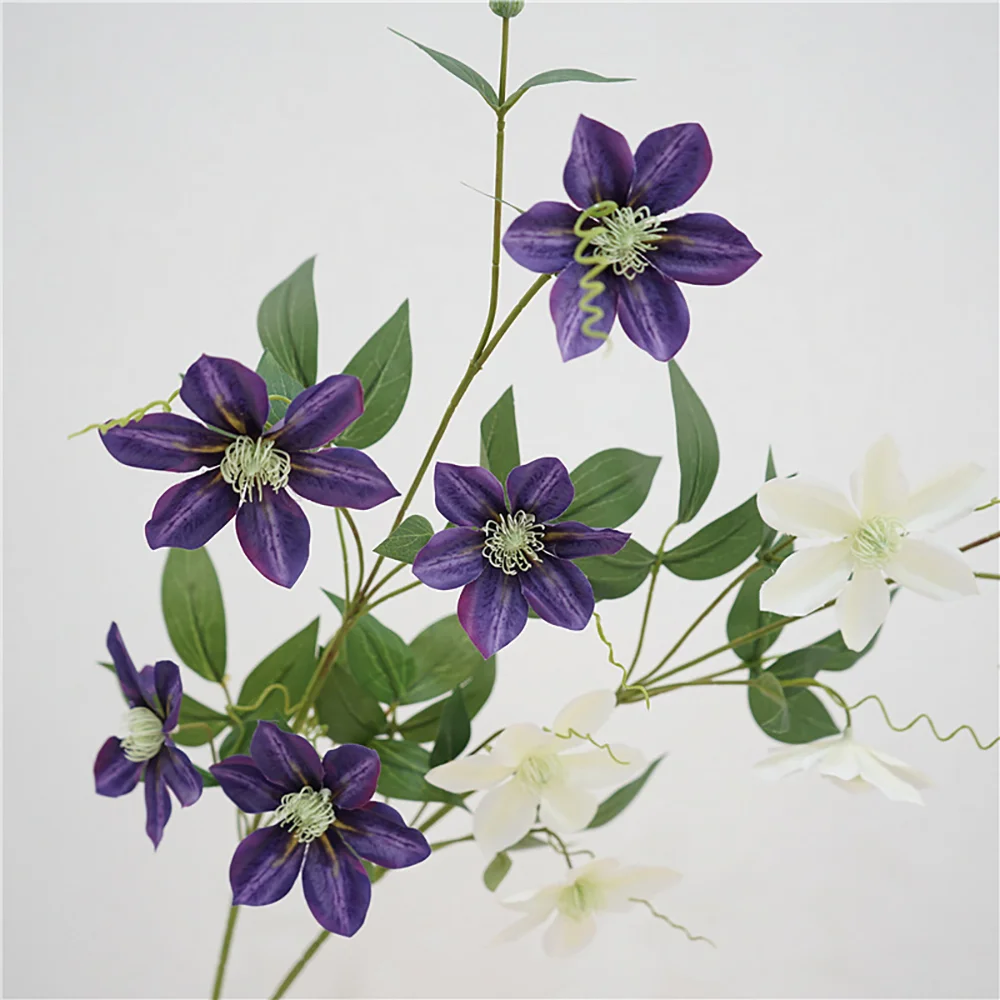 Natural simulation clematis fake flower desktop decoration living room decoration