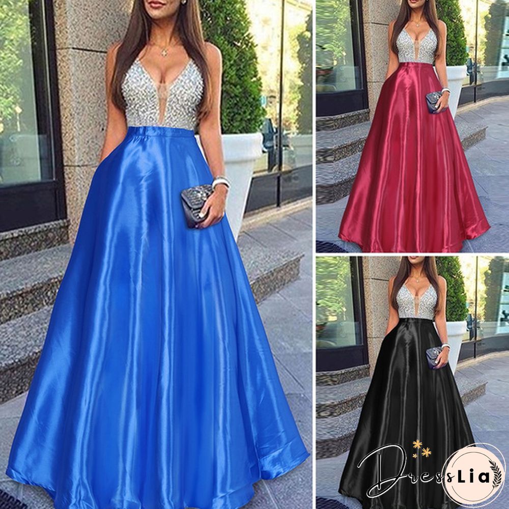 Women Summer Plus Size Party Clubbing Long Skirts Casual Long Dresses