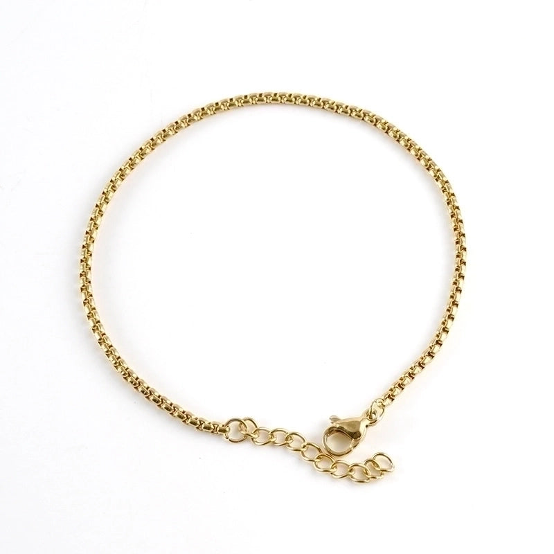 Fashion Geometric 304 Stainless Steel Titanium Steel 18K Gold Plated Bracelets In Bulk