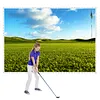 [US Local Warehouse] 9.8x13ft Golf Simulator Impact Screen Launch Monitor Projector Screen with Grommet Holes Golf Hitting Screens for Indoor/Home/Garage Training