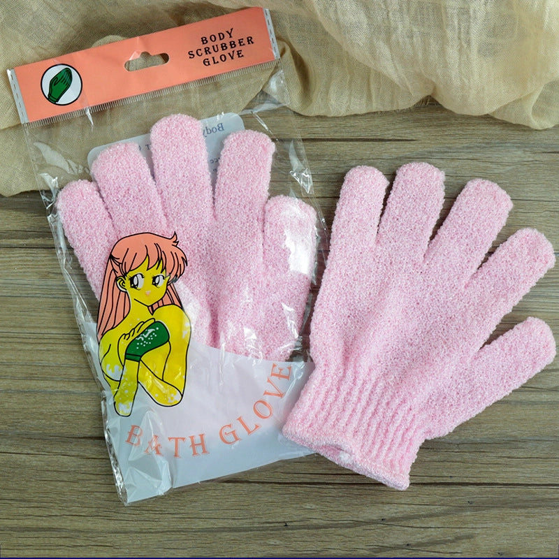 Fashion Solid Color Nylon Bath Gloves 1 Piece