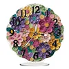 (US Local)Acrylic Special Shape Paper Quilling Flower Diamond Art Clock Ornaments Kit