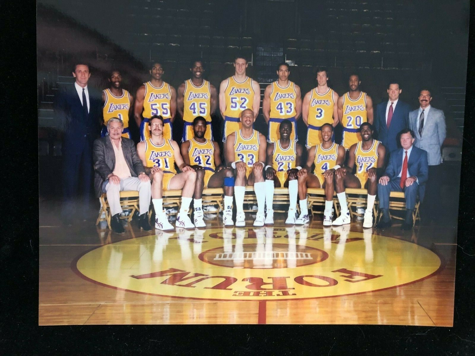 NEW 1987-88 Los Angeles Lakers Team Championship Photo Poster painting High Res Glossy 8x10