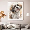 Shih Tzu Dog-11CT Stamped Cross Stitch 40*50cm/15.75*19.69in