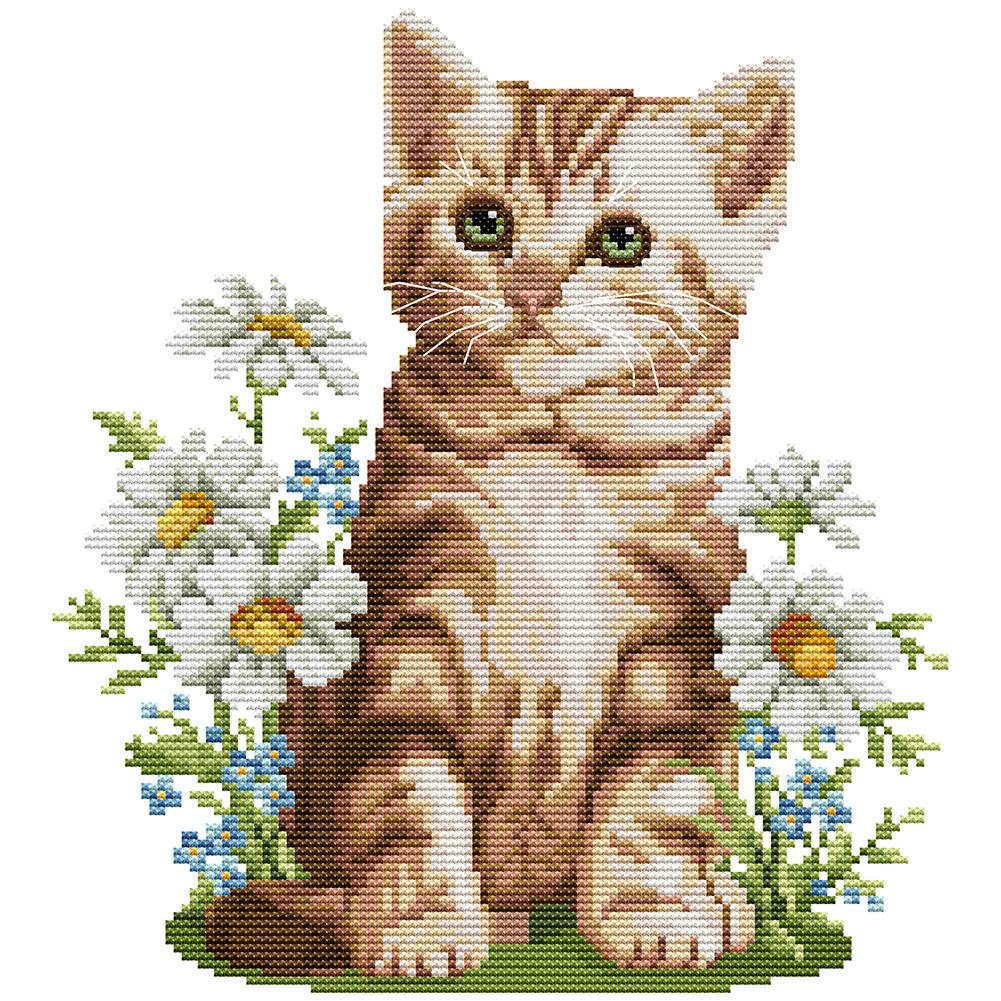 

Animal - 14CT Stamped Cross Stitch - 28*30cm, 501 Original