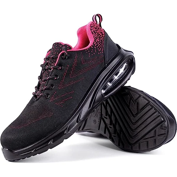 Composite Toe Shoe for Women & Men Breathable Comfortable Slip Resistant Work and Safety Footwear