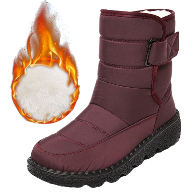 Orthopedic Boots For Women Waterproof Comfortable Fur Lined Ankle Winter Snow Boots Radinnoo.com