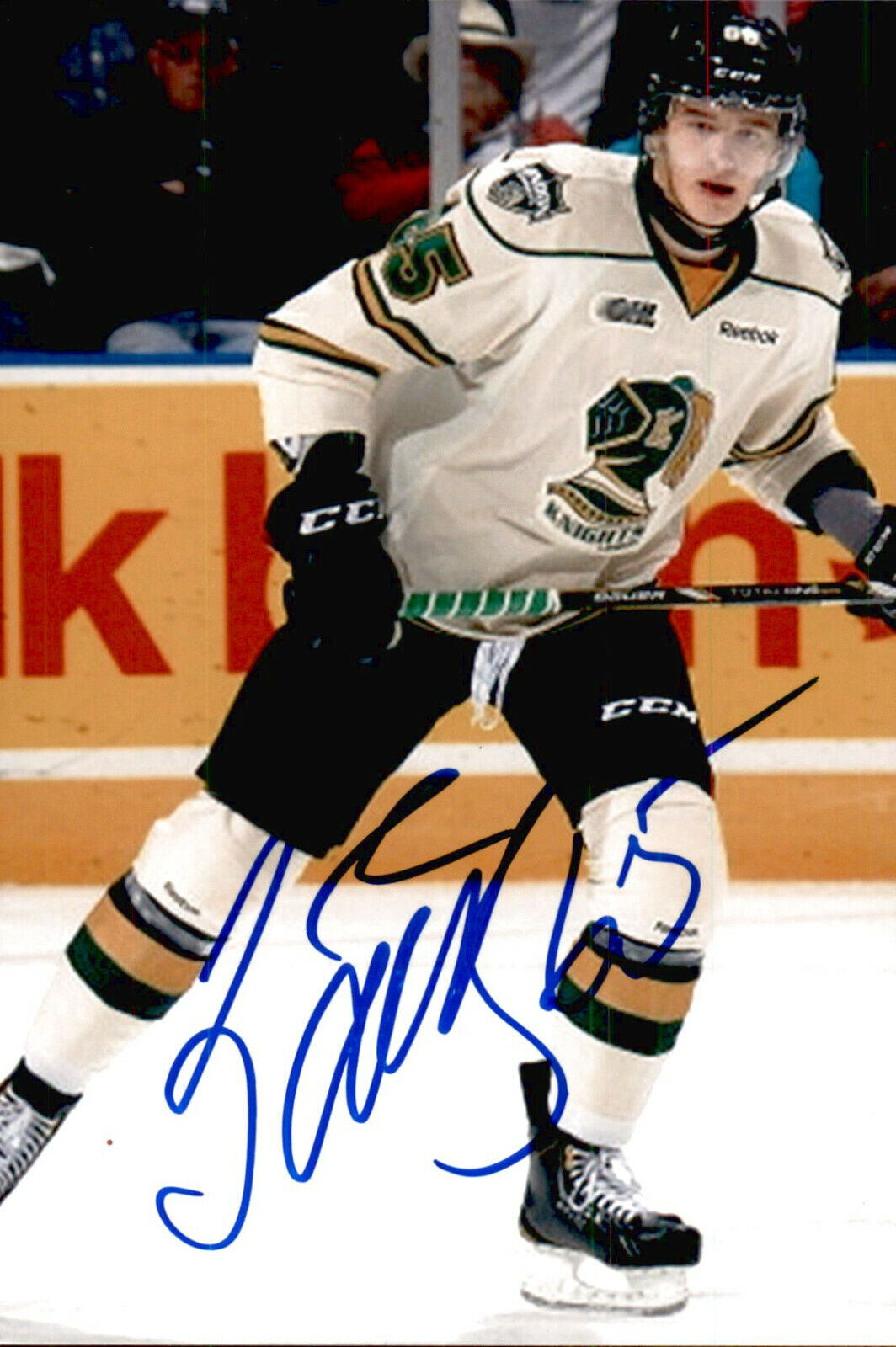 Nikita Zadorov SIGNED autograph 4x6 Photo Poster painting LONDON KNIGHTS / CHICAGO BLACKHAWKS #4