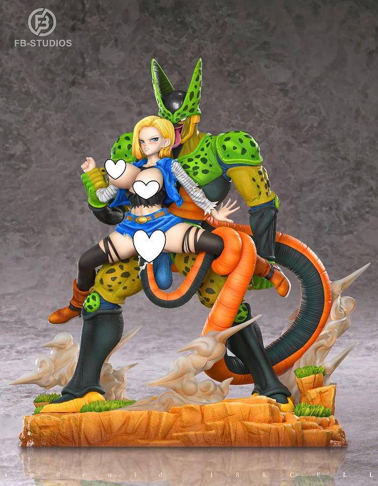 FB Studio -DRAGON BALL - Android 18 & Cell Statue(GK) (Adult 18+)