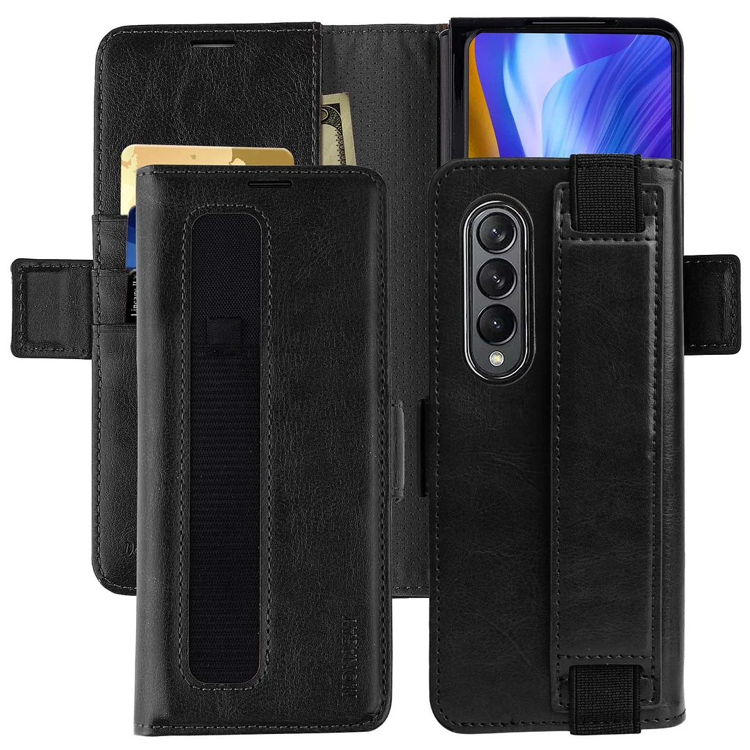 MONASAY Galaxy Z Fold 4 5G 2022 Wallet Case