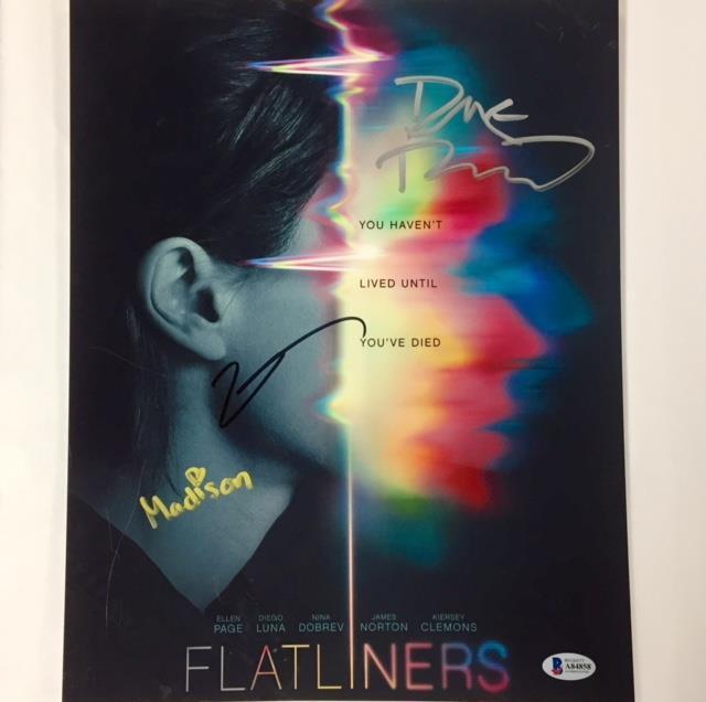 FLATLINERS Autograph Cast Signed 11x14 Photo Poster painting * Beckett BAS COA LOA Ellen Page +2