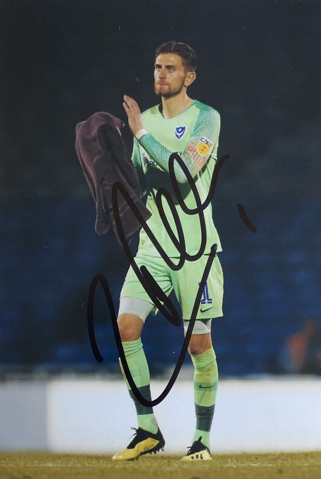 Luke McGee Genuine Hand Signed Portsmouth 6X4 Photo Poster painting
