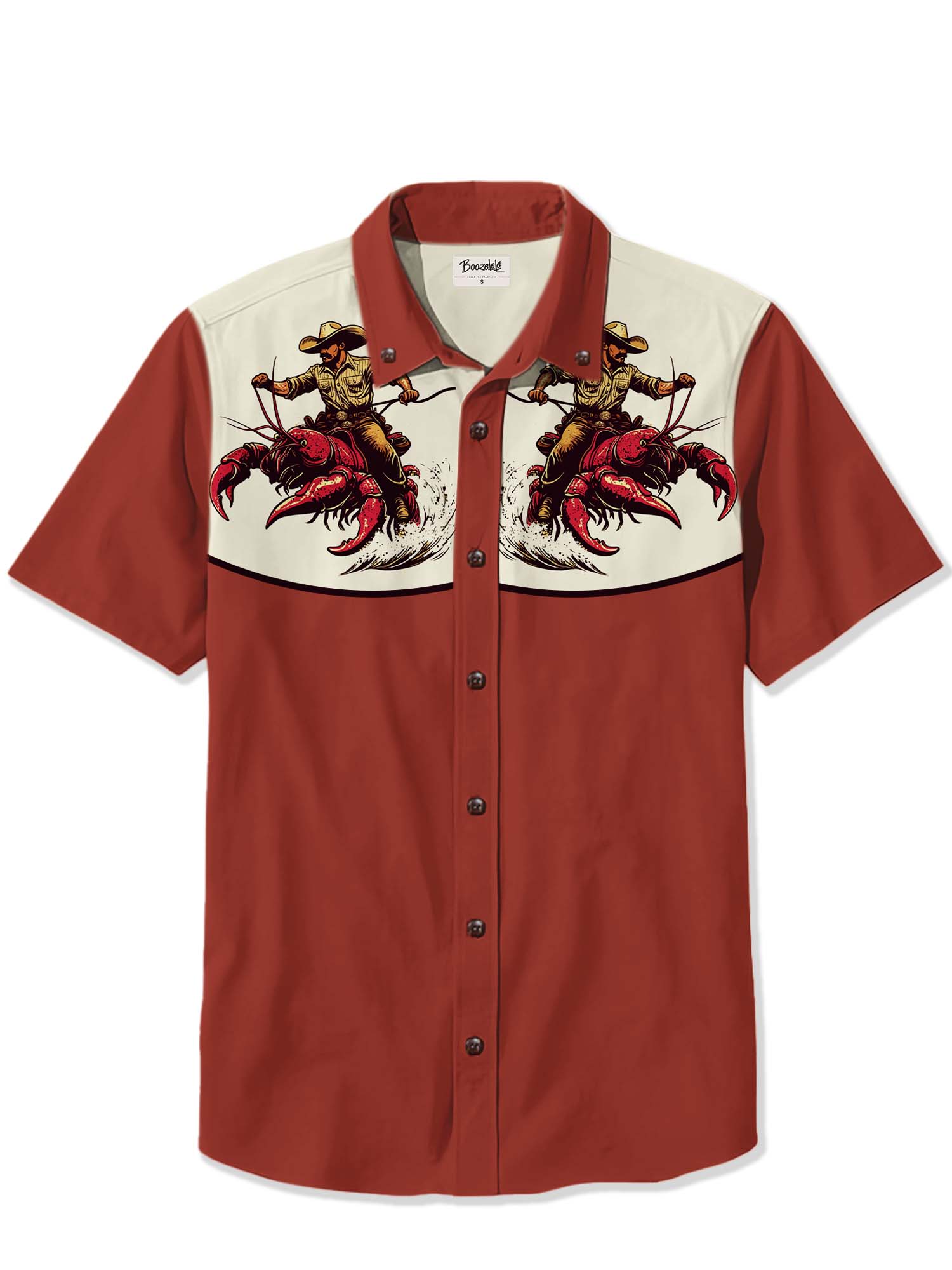 Cowboy Rides The Lobster - 100% Cotton Shirt