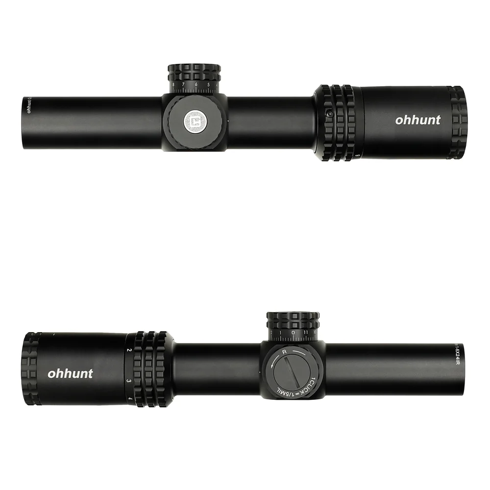 ohhunt® 1-6X24 IR 30MM SFP Red Illuminator Horse's Hoof Reticle LPVO Scope