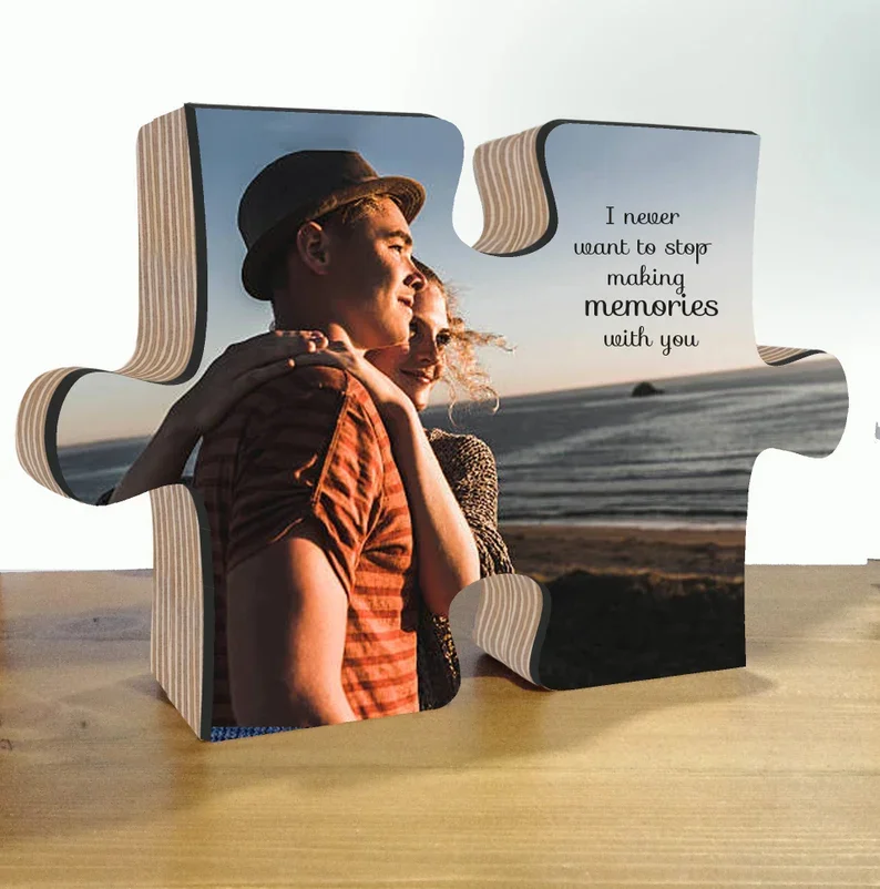 Personalized Photo Puzzle Piece Frame