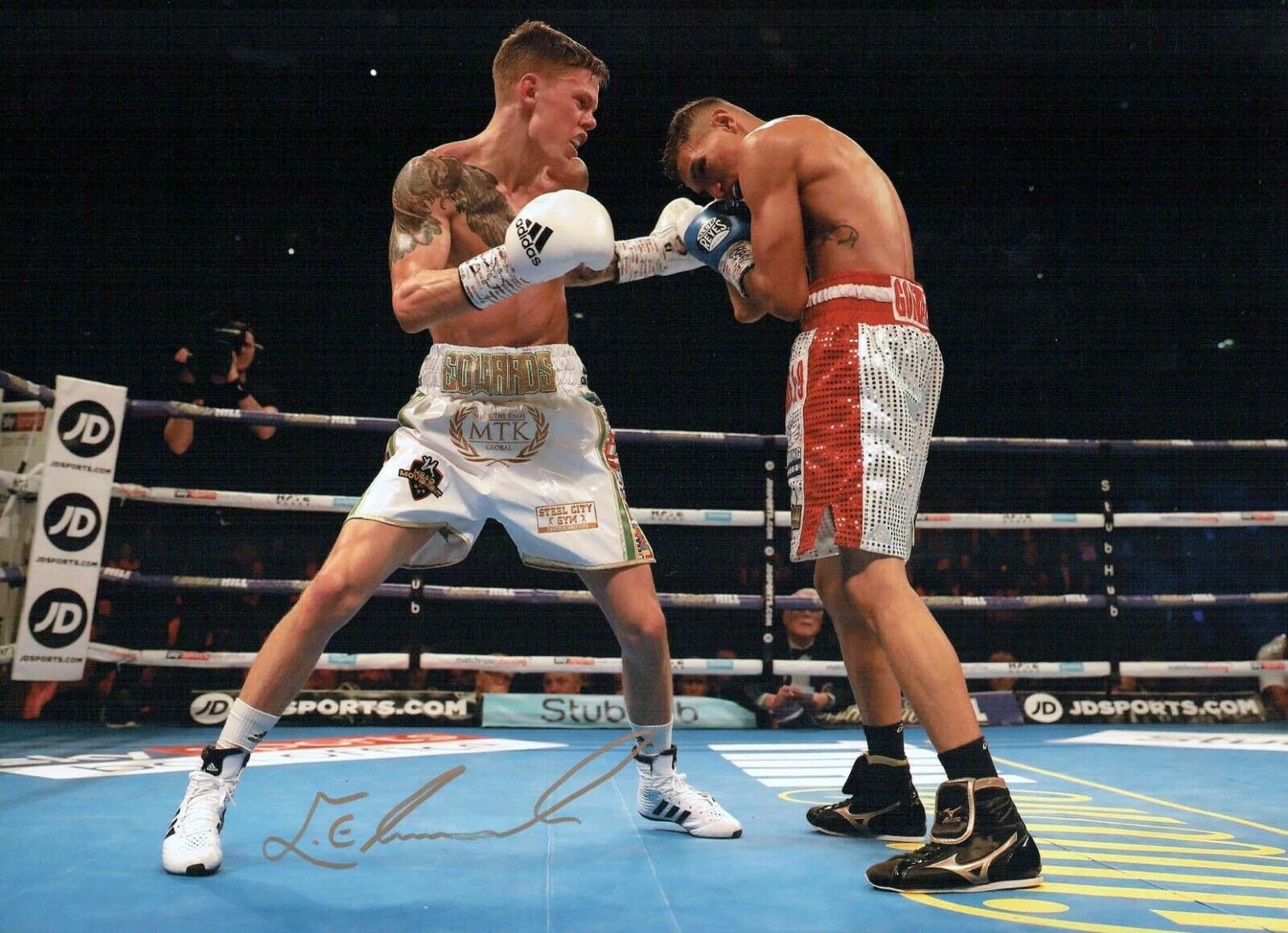 Charlie EDWARDS WBC World Champion Boxer Signed 16x12 Photo Poster painting 2 AFTAL COA