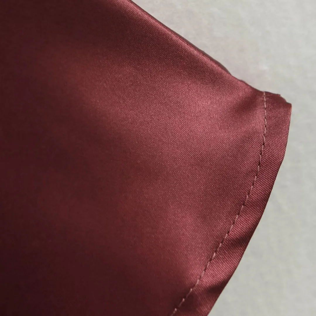 Nigikala Nigikala Women's Summer Romantic French Elegant Dinner Light Dress Suspension Deep V Brass