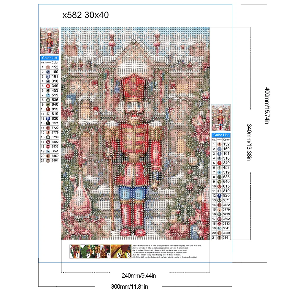 Diamond Painting - Full Round Drill - Nutcracker Soldier(Canvas|30*40cm)