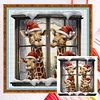 Christmas Giraffe - 18CT Counted Cross Stitch 30*30cm/11.81*11.81in