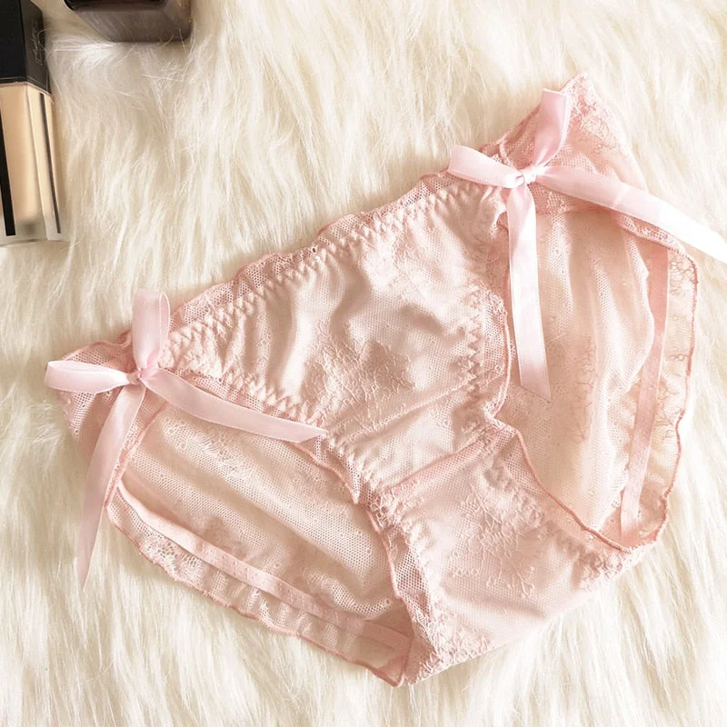 New Women's Underpants Lace Panties Low Waist Sexy Panties Seamless Hollow Out Female Underwear Breathable Lingerie Briefs