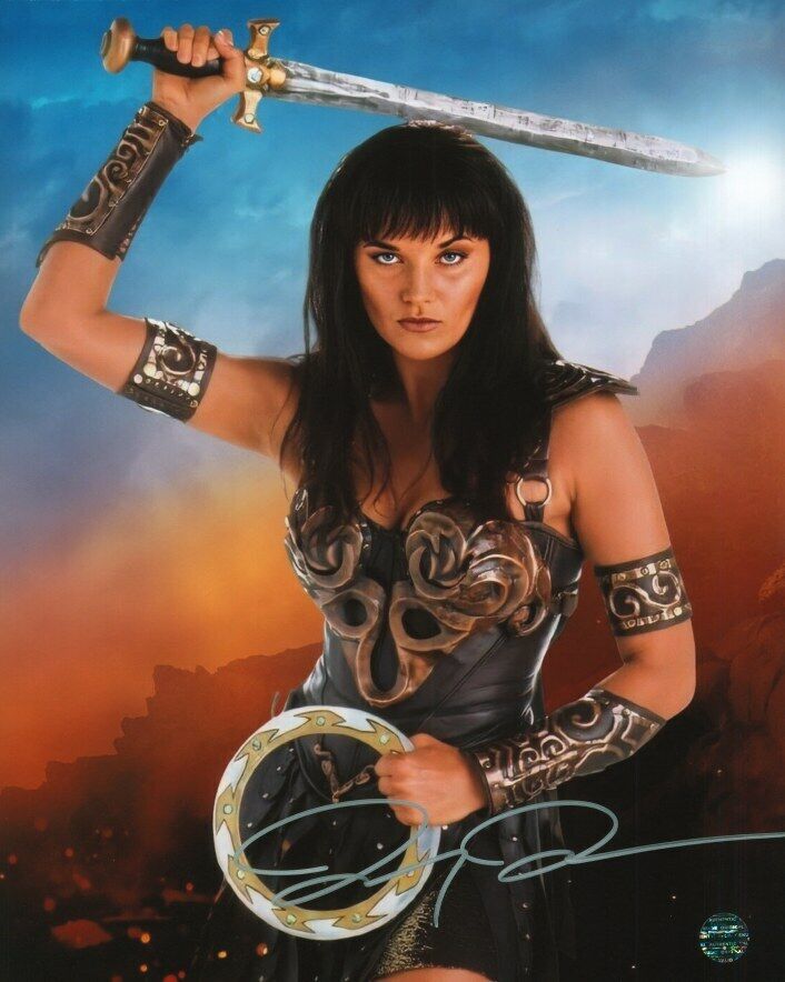 LUCY LAWLESS Autographed Original 8x10 Photo Poster painting LOA TTM