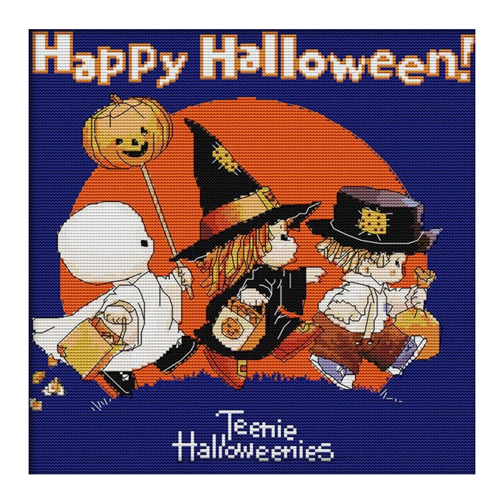 

Halloween - 11CT Stamped Cross Stitch - 40*40CM, 501 Original